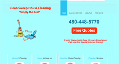 Desktop Screenshot of cleansweephousecleaning.com